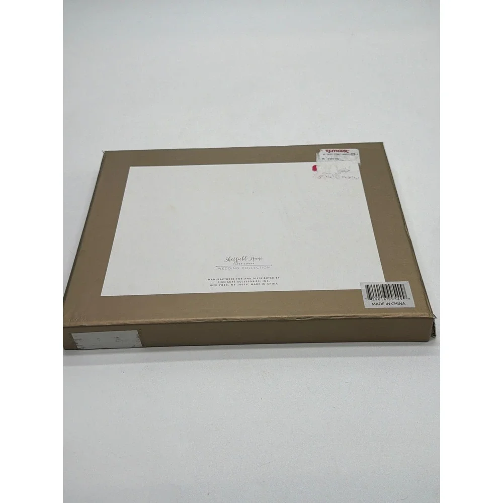 Sheffield Home Wedding Collection Best Day Ever Guest Book Cream Gold 160 Pages